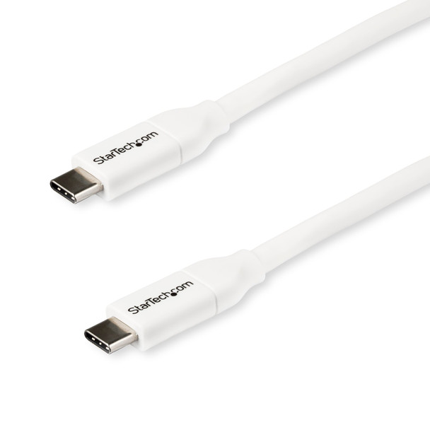 StarTech 2m USB C to USB C Cable w/ 5A PD - USB 2.0 USB-IF Certified Main Product Image