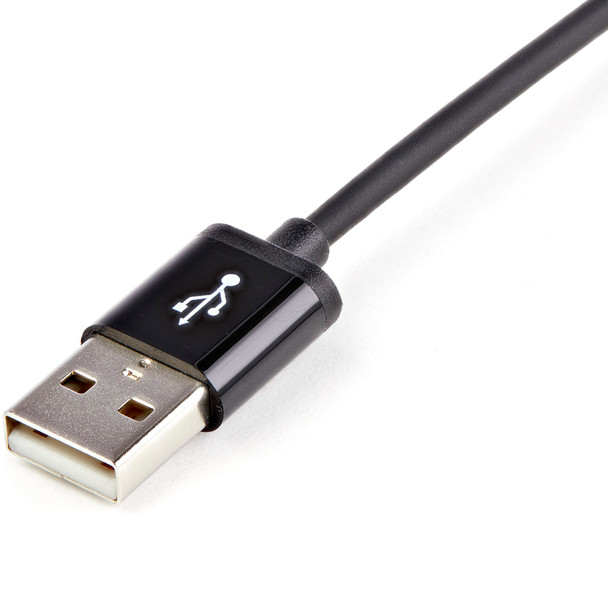 StarTech 2m 6ft Long Black Apple Lightning to USB Cable Product Image 3