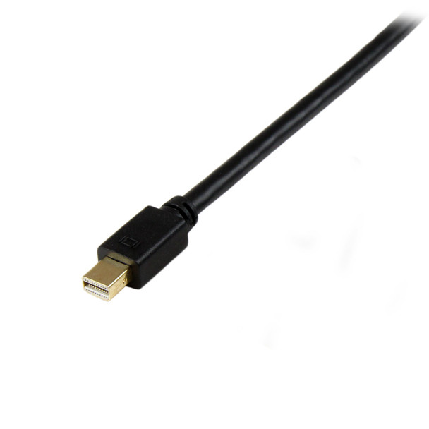 StarTech 6ft Mini DP to DVI Converter Cable - mDP to DVI - Black Product Image 3