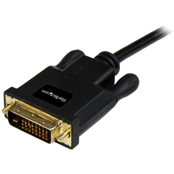 StarTech 6ft Mini DisplayPort to DVI Adapter - Mini DP to DVI - Black Product Image 2