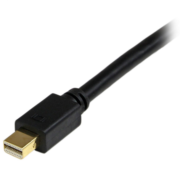 StarTech 6ft Mini DisplayPort to DVI Adapter - Mini DP to DVI - Black Product Image 4
