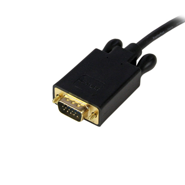 StarTech 6ft DisplayPort to VGA Adapter - DP to VGA - Black Product Image 4