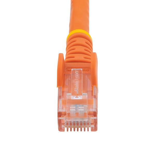 StarTech 3m Cat6 Orange Snagless Gigabit Ethernet RJ45 Cable Product Image 4