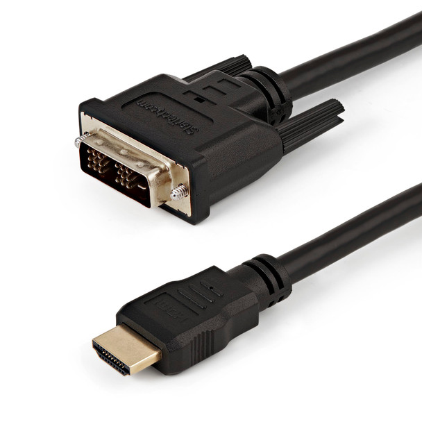 StarTech 1.5m DVI to HDMI Cable - HDMI DVI-D Video Adapter Main Product Image
