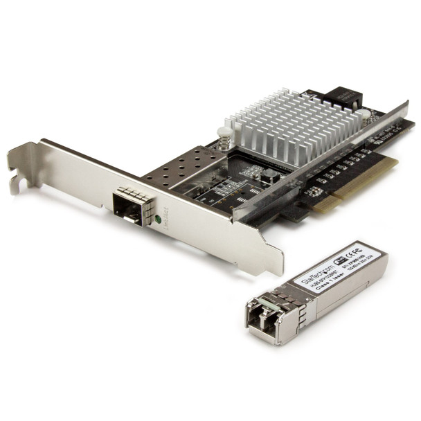 StarTech PCIe Fiber Optic NIC with SFP+ - MM 10G MM SFP with LAN Card Main Product Image