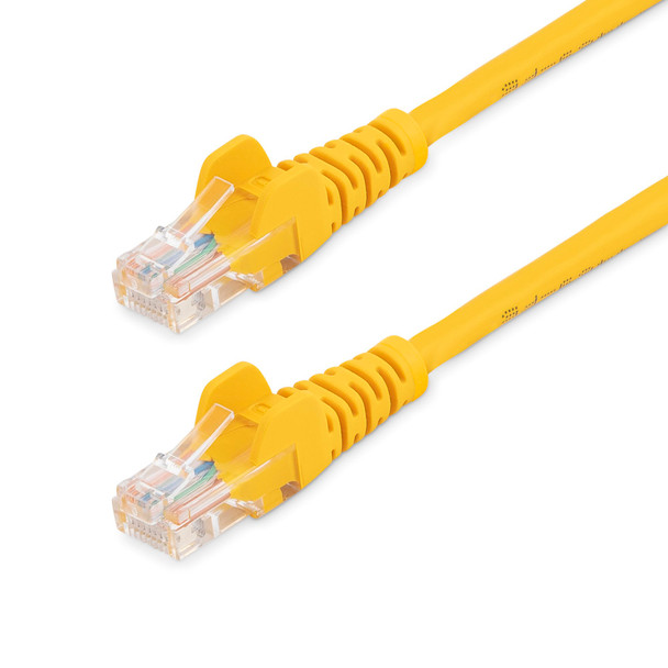 StarTech 5m Yellow Cat5e Ethernet Patch Cable - Snagless Main Product Image