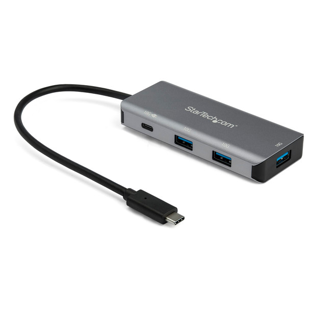 StarTech 4-Port USB-C Hub with PD - 10Gbps - 3x USB-A & 1x USB-C Main Product Image