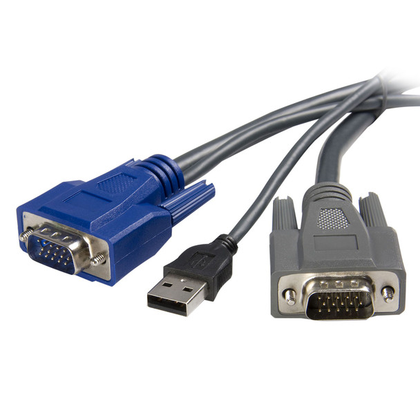 StarTech 10 ft Ultra-Thin USB VGA 2-in-1 KVM Cable Main Product Image