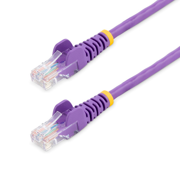 StarTech 7m Purple Cat5e Ethernet Patch Cable - Snagless Main Product Image