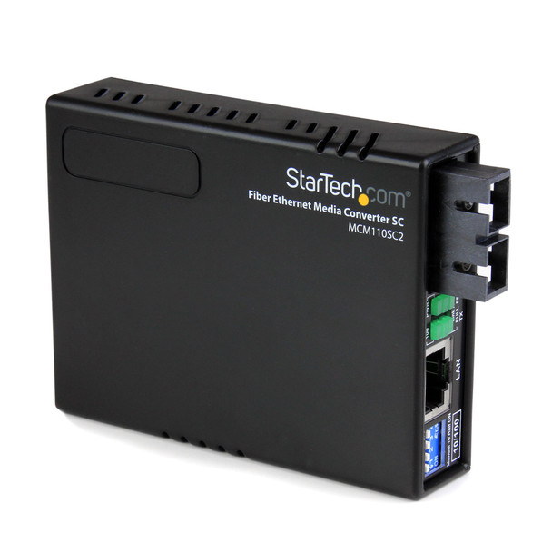 StarTech 10/100 Fiber to Ethernet Media Converter Multi Mode SC 2 km Main Product Image