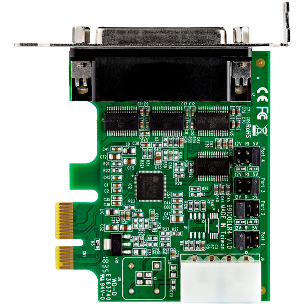 StarTech 4 Port PCI Express RS232 Serial Adapter Card - 16950 UART Product Image 5