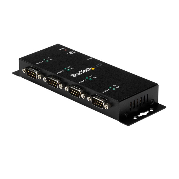 StarTech USB Serial Hub - 4Port USB to DB9 RS232 Serial Adapter Hub Product Image 2