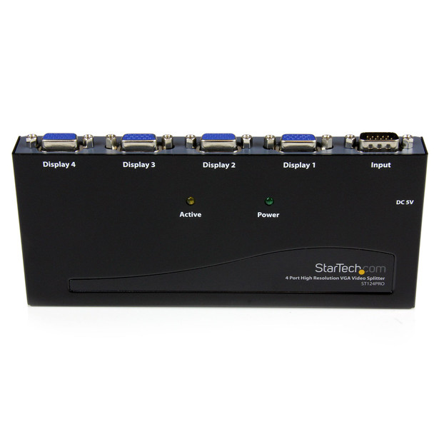 StarTech 4 Port High Resolution VGA Video Splitter - 300 MHz Product Image 2