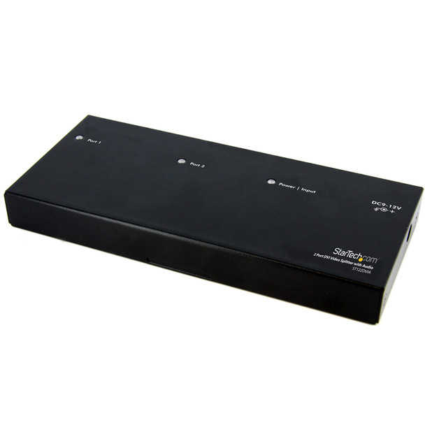 StarTech 2 Port DVI Video Splitter with Audio Main Product Image