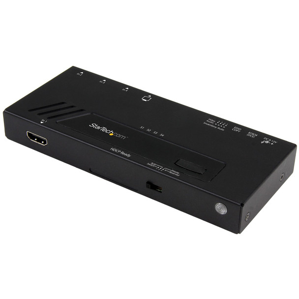 StarTech 4-Port 4K HDMI switch with fast switching and auto-sensing Main Product Image