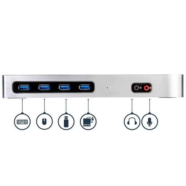 StarTech USB-C / USB 3.0 Docking Station - Dual HDMI & DP @ 60Hz Product Image 4