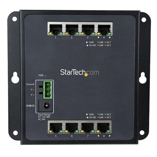 StarTech 8-Port Gigabit Ethernet Switch - L2 Managed - Wall Mount Product Image 3