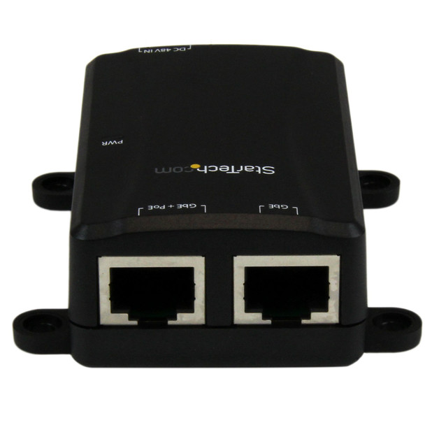 StarTech 1 Pt Gb PoE+ Injector Adapter - Power over Ethernet Injector Product Image 3