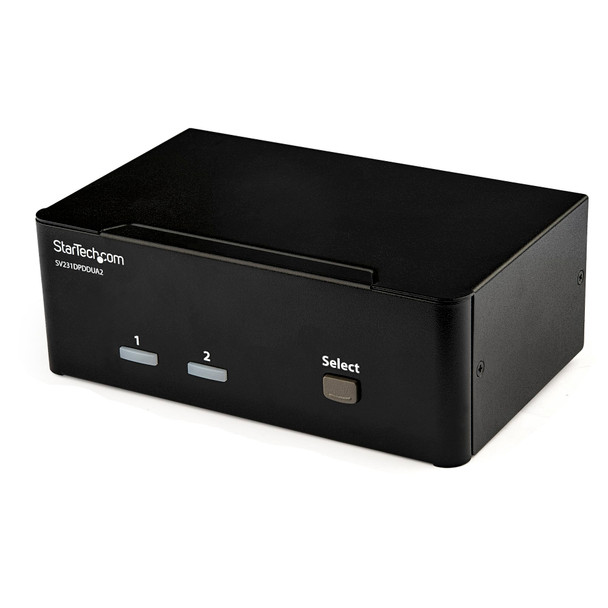 StarTech 4K Dual KVM Switch for DisplayPort Computers and Monitors Main Product Image