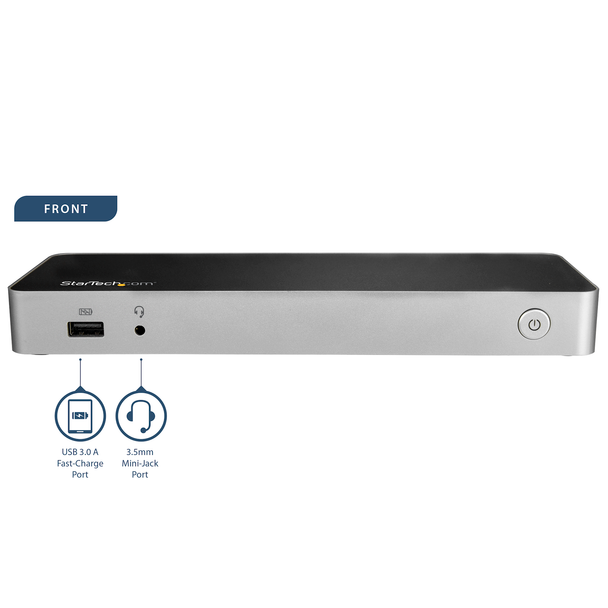 StarTech Dual Monitor USB C Dock - Dual 4K DP / HDMI - 60W PD - SD Product Image 3