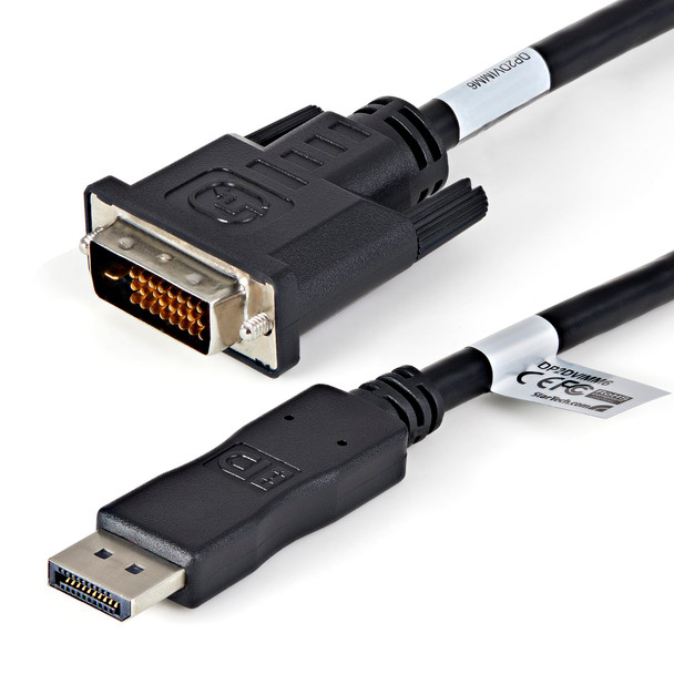 StarTech 6ft / 1.8m DisplayPort to DVI Cable - 1920x1200 - 10 Pack Main Product Image