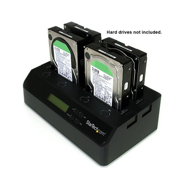 StarTech 4 Bay USB 3.0 eSATA to SATA 1:3 Hard Drive Duplicator Dock Product Image 4