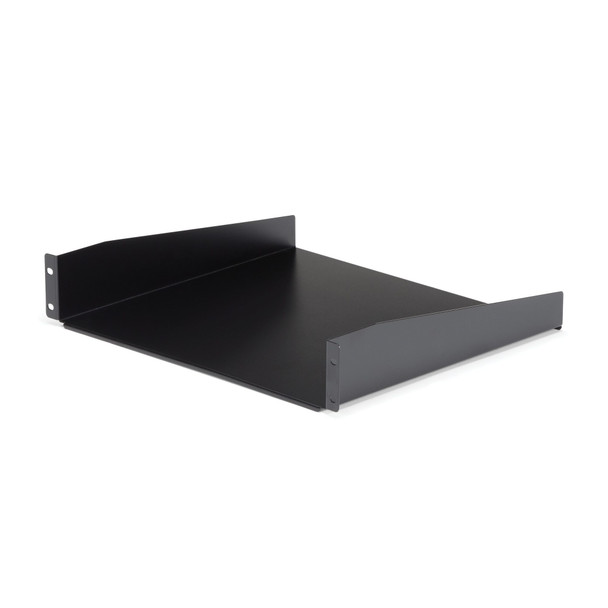 StarTech Black Standard Universal Server Rack Cabinet Shelf Main Product Image