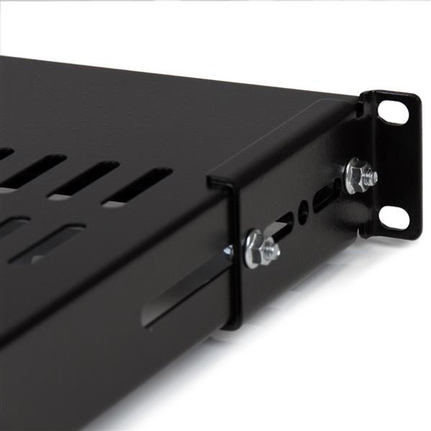 StarTech Adjustable Depth Fixed Server Rack Cabinet Shelf Product Image 3