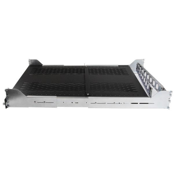 StarTech 2U Sliding Vented Server Rack Cabinet Shelf w/ Cable Mgmt Product Image 2