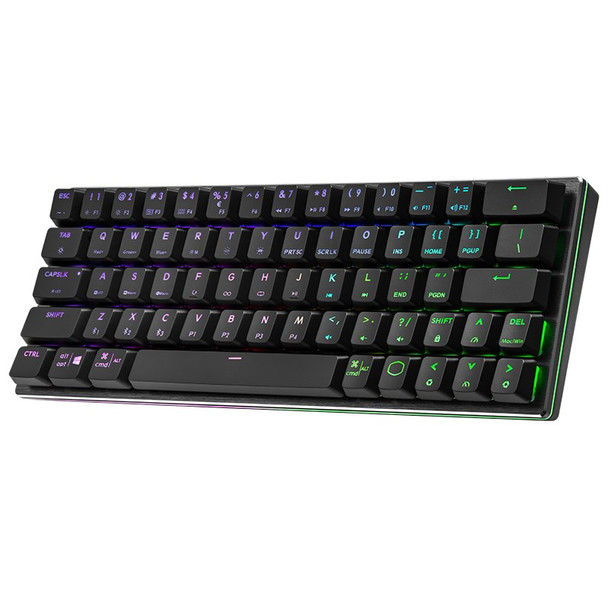 Cooler Master SK622 Black RGB Compact Wireless Mech Keyboard - Low Profile Red Product Image 3