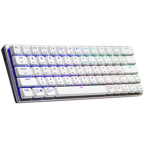 Image for Cooler Master SK622 White RGB Compact Wireless Mech Keyboard - Low Profile Blue AusPCMarket