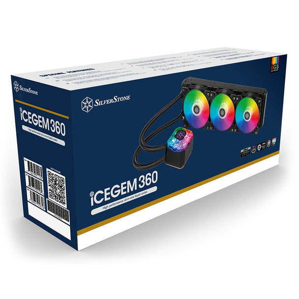 SilverStone IceGem 360 ARGB Liquid CPU Cooler Product Image 3