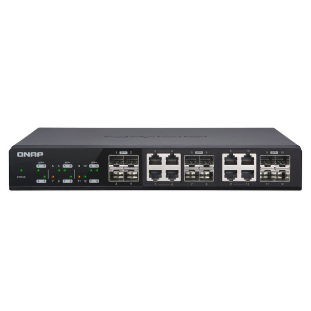 Image for QNAP QSW-M1208-8C 4-Port 10GbE SFP+ + 8-Port SFP+ Combo Web Managed Switch AusPCMarket