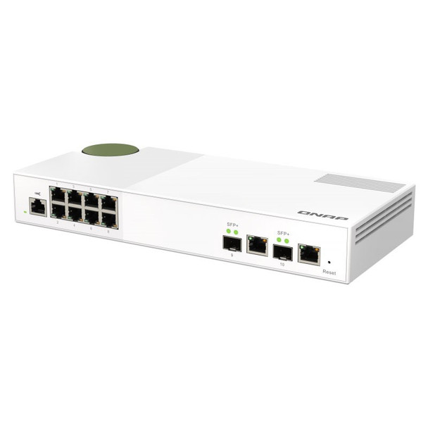 QNAP QSW-M2108-2C 8-Port 2.5GbE & 2-Port 10GbE Combo Managed Desktop Switch Product Image 3