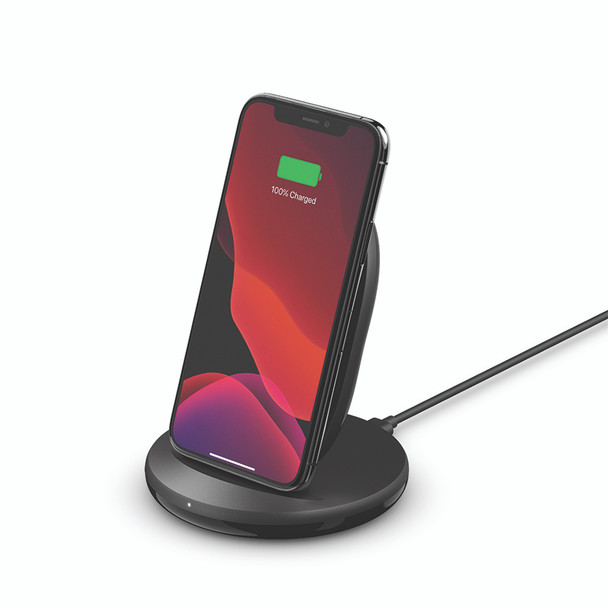 Belkin BoostCharge Wireless 15W Charging Stand - Universally compatible - Black Main Product Image