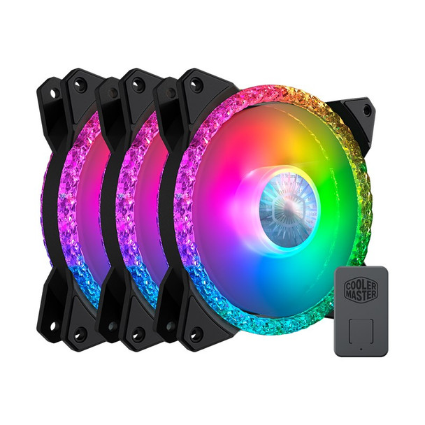 Cooler Master MasterFan MF120 Prismatic ARGB 120mm Fan - 3 Pack Main Product Image