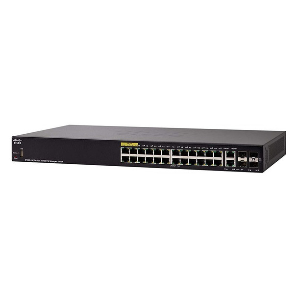 Cisco SF350-24P 24-Port 10/100 PoE Smart Switch with SFP Combo Product Image 2