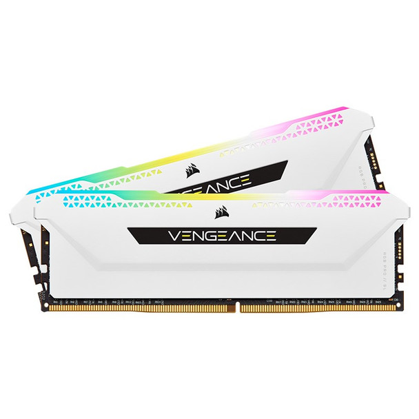 Corsair Vengeance RGB PRO SL 16GB (2x 8GB) DDR4 3200MHz CL16 Memory - White Main Product Image