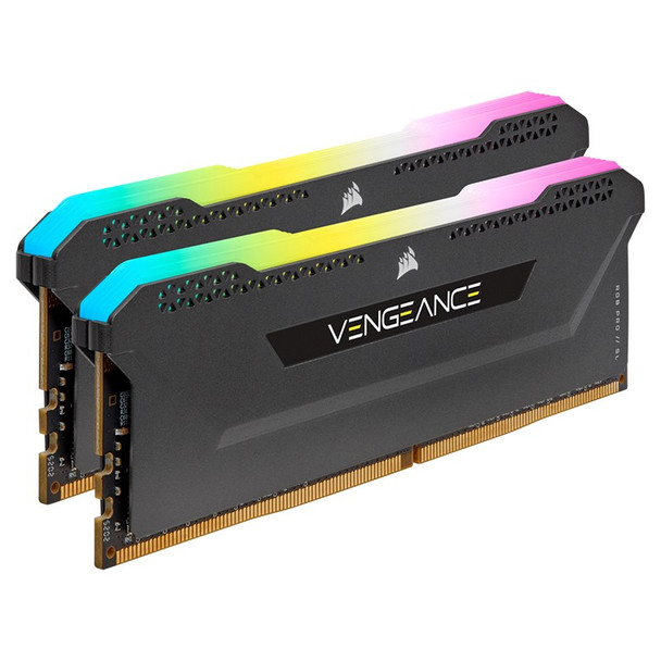 Corsair Vengeance RGB PRO SL 16GB (2x 8GB) DDR4 3200MHz CL16 Memory AMD - Black Product Image 3