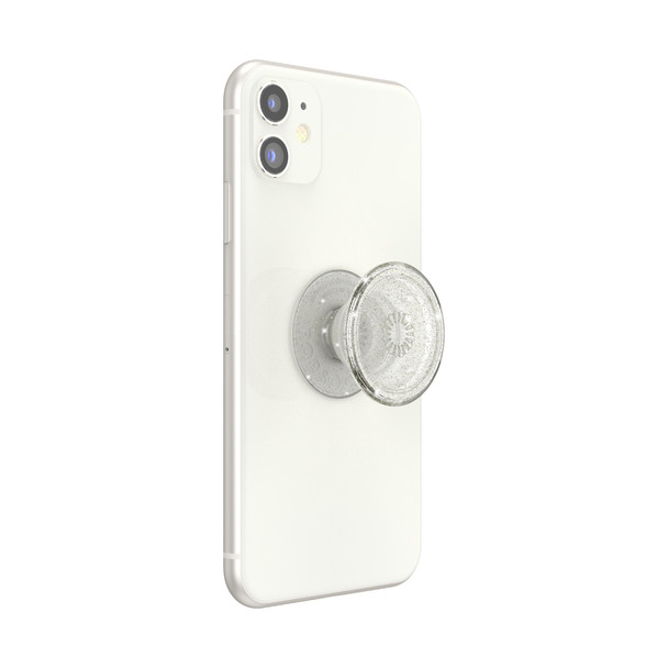 Popsockets PopGrip (Gen2) - Clear Glitter Silver Product Image 4