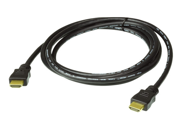Aten 1M High Speed HDMI Cable with Ethernet. Support 4K UHD DCI - up to 4096 x 2160 @ 30Hz Main Product Image