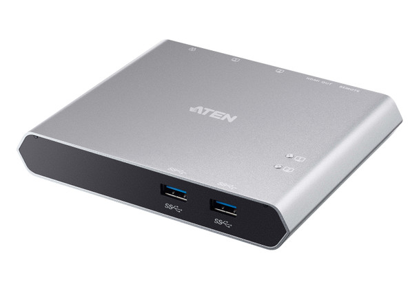 Aten 2 Port USB-C Gen 1 Dock Switch with Power Pass-Through - Supports Samsung DeX mode and Huawei desktop mode Main Product Image