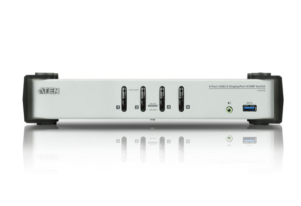 Aten 4 Port USB 3.0 4K DisplayPort KVMP - supports up to 3840  2160 @ 30Hz - DP 1.1 Product Image 2