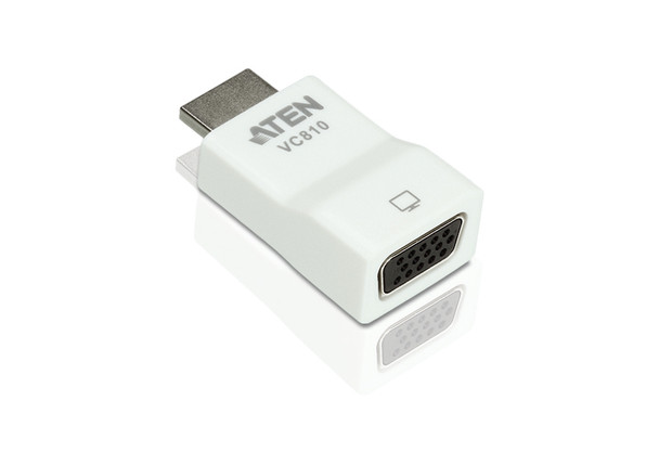 Aten HDMI(M) to VGA(F) Adapter - non-powered - slim design Product Image 3