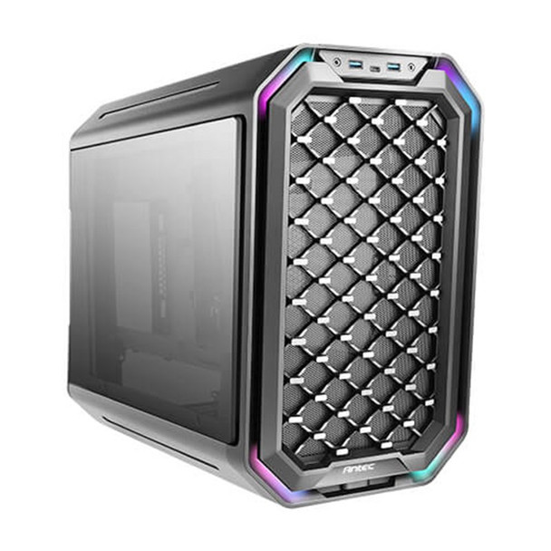 Antec Dark Cube Mid-Cube RGB Tempered Glass Micro-ATX Case Main Product Image