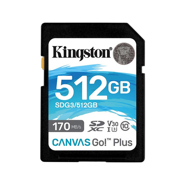 Kingston 512GB Canvas Go Plus UHS-I Class 10 Memory Card Main Product Image