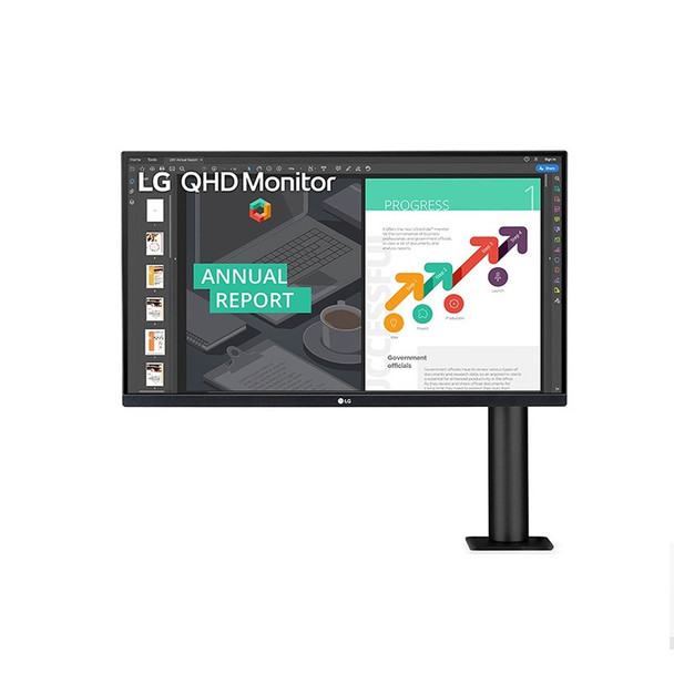LG 27QN880-B Ergo 27in QHD IPS Monitor with USB Type-C Main Product Image