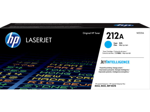 Product image for HP 212A Cyan Toner - Approx 4.5K Pages - For M554 - M555 - M558 Series