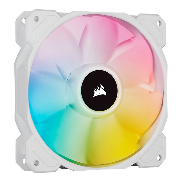 Corsair iCUE SP120 RGB ELITE White 120mm PWM Single Fan Main Product Image