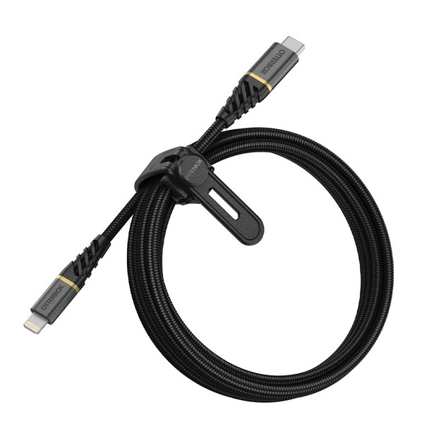 OtterBox Premium Cable - Lightning to USB-C Fast Charge  2m - Black Main Product Image